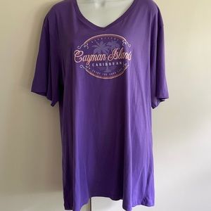 NWT. Woman v neck-Purchased in grand cayman. 2XL